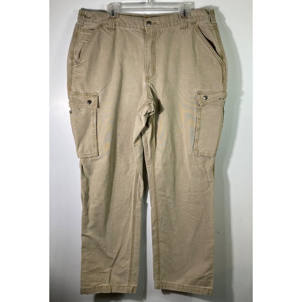 Mens Carhartt Relaxed Fit Cargo Pants Tan 100272 253 40 x 32